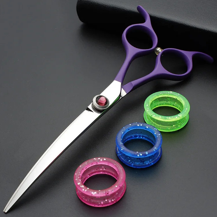 7-дюймовые изогнутые профессиональные ножницы для груминга домашних животных
