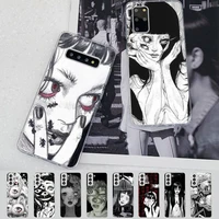 japanese horror manga style phone case for samsung s21 a10 for redmi note 7 9 for huawei p30pro honor 8x 10i cover