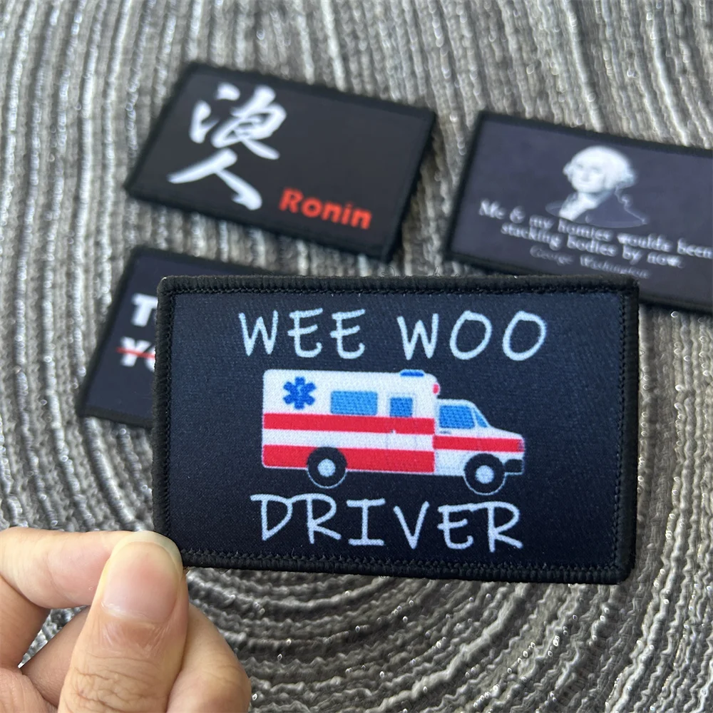 Полицейский значок Ronin тактические наклейки с принтом военные нарукавники