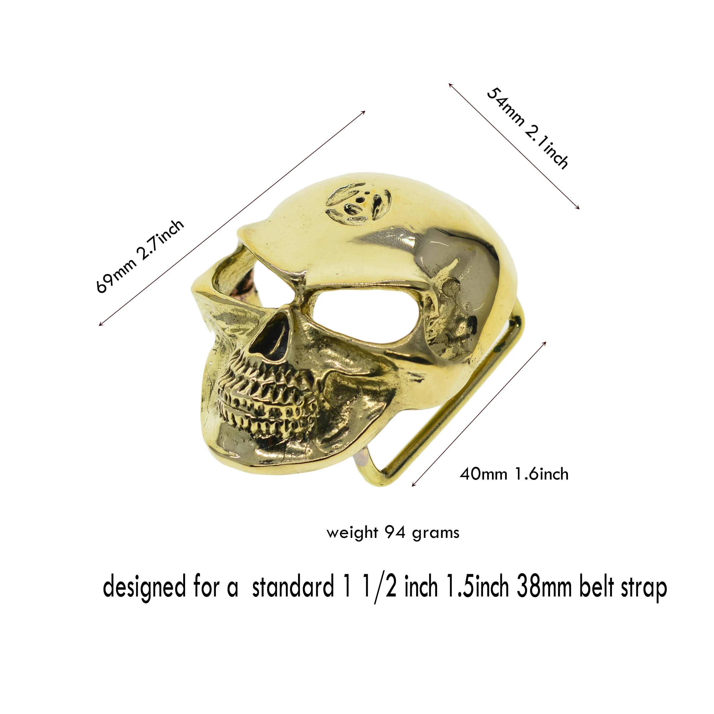 Мелкая зеркальная полированная супертонкая винтажная пряжка для ремня 1 5 дюйма в