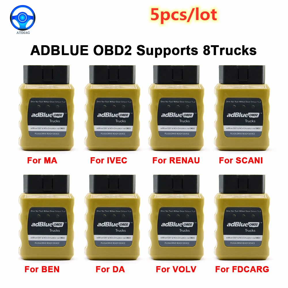 

5 шт./партия, эмулятор Adblue для грузовиков OBD2