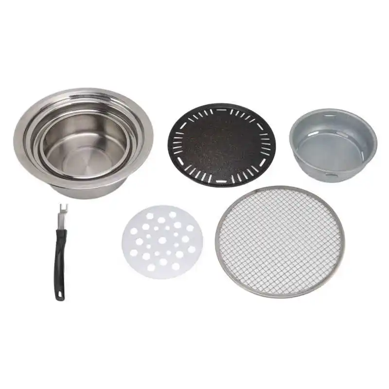 

Round Charcoal Grill Charcoal Grill Stainless Steel for Camping
