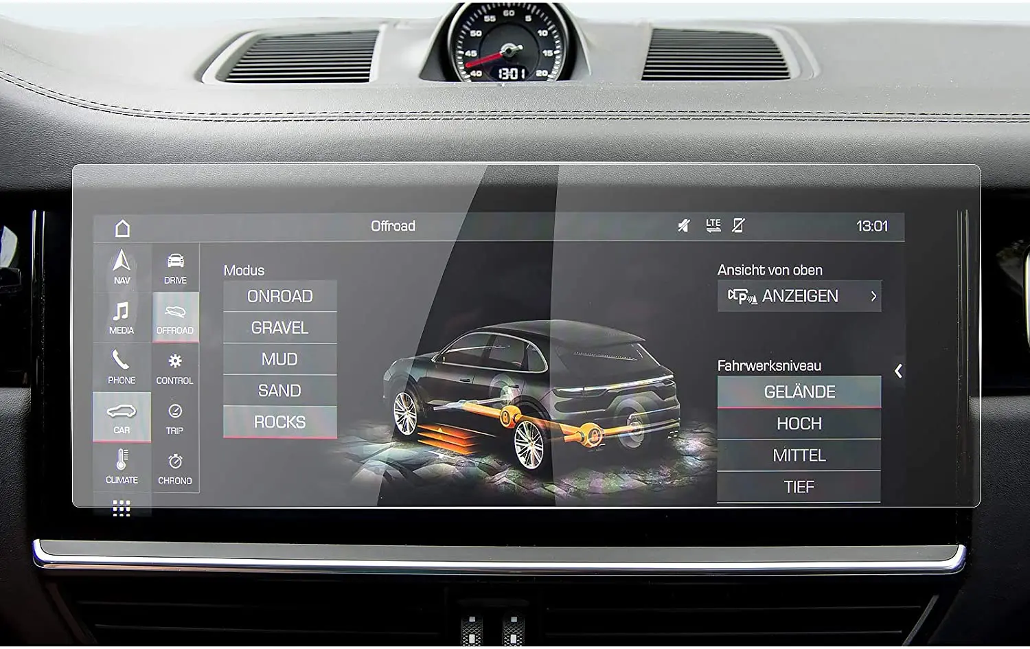 

Защита экрана из закаленного стекла для 2019 2020 2021 2022 Porsche Cayenne 12,3 дюймов