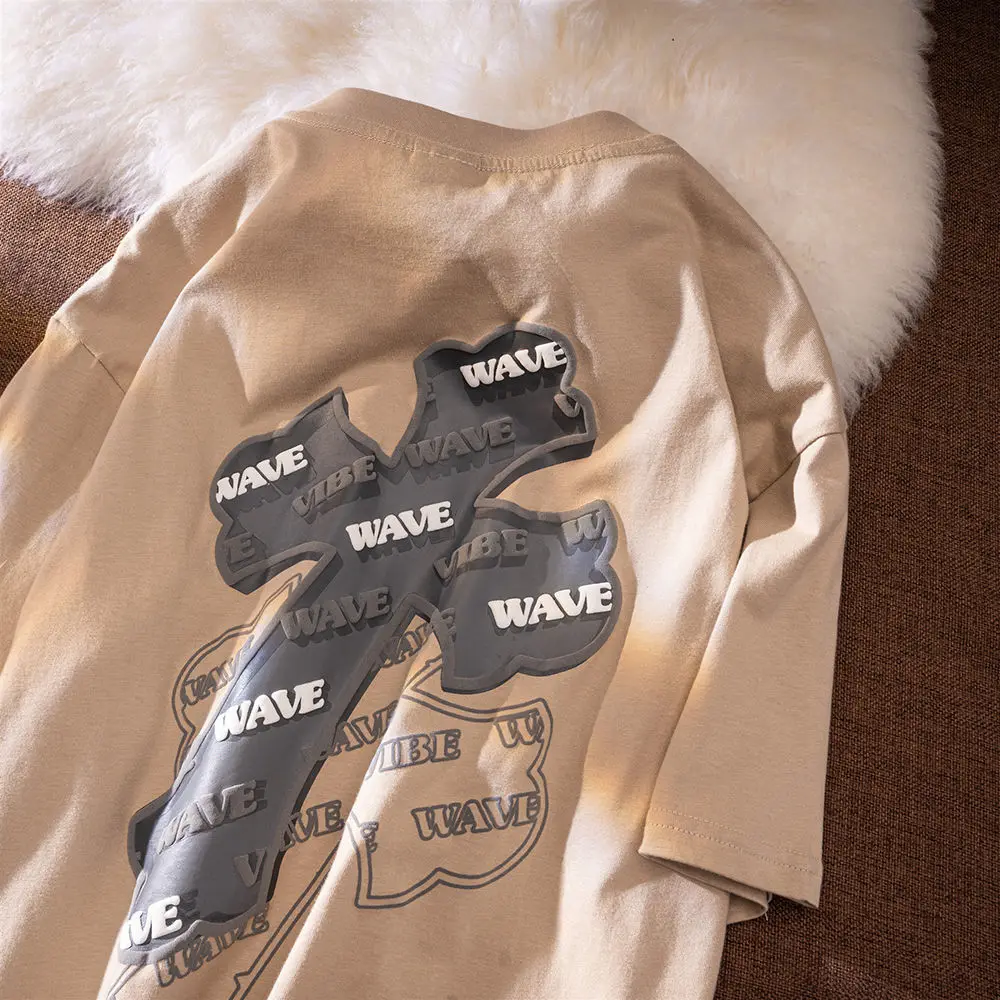 

Женская футболка с коротким рукавом, новинка 2022, модная свободная дизайнерская нишевая футболка в Корейском стиле для студентов, y2k shein