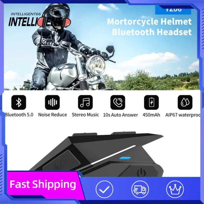 

Automatic Connection Motorcycle Intercom Helmet Easy To Operate Headset Video Motorcycle Earphone Motorcycle Helmet