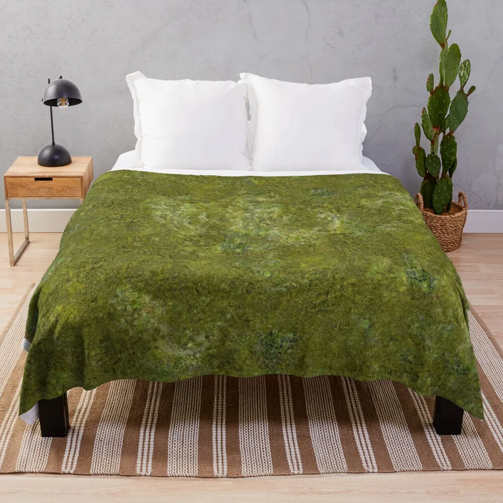 

Grass Battlemat 36x36 Throw Blanket Quilt Blanket Retro