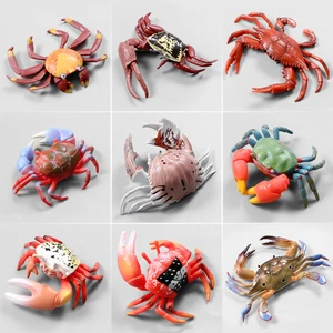 Realistic Sea Life Ocean Animal Solid PVC Plastic Figurines,Crab Conch Action Figure Montessori Educational Toy For Kids Gift