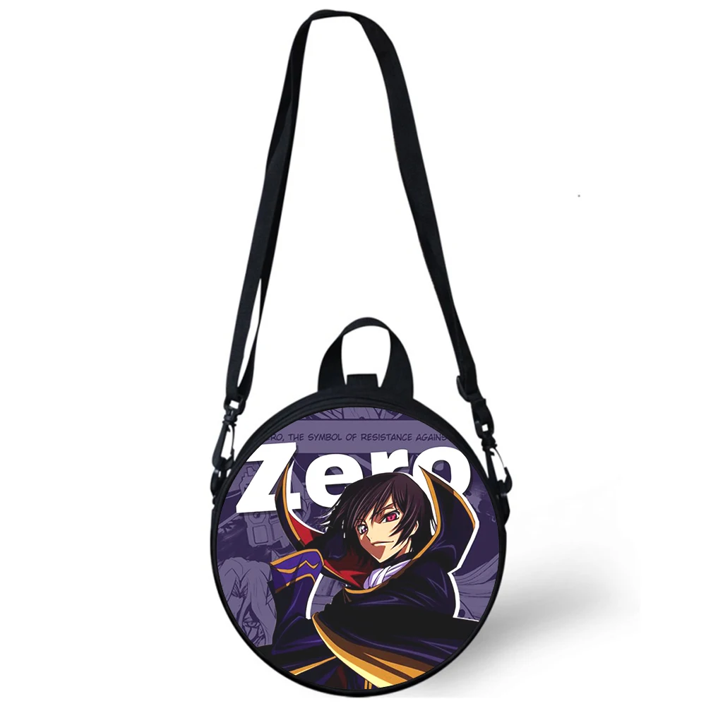 CODE GEASS Lelouch of the Rebellion Child kindergarten Bag 3D Print Shoulder Bags School Women Mini Round Bagpacks Rugtas Bag