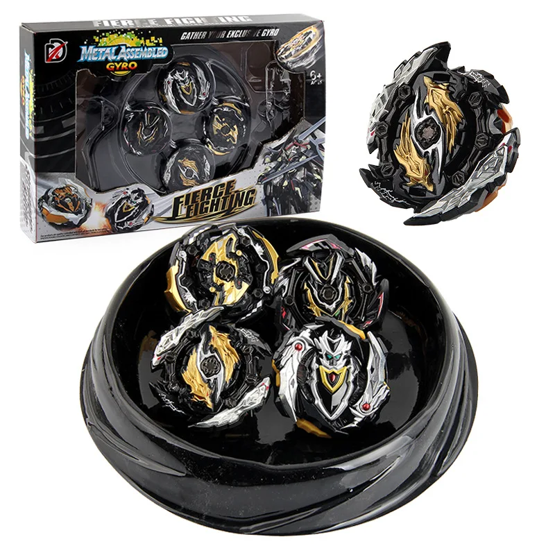 

Игрушка-гироскоп Beyblades Burst, костюм Черного Воина, боевой гироскоп 4 в 1 с двухсторонней пусковой установкой, Bayblade, боевой гироскоп, игрушки для...