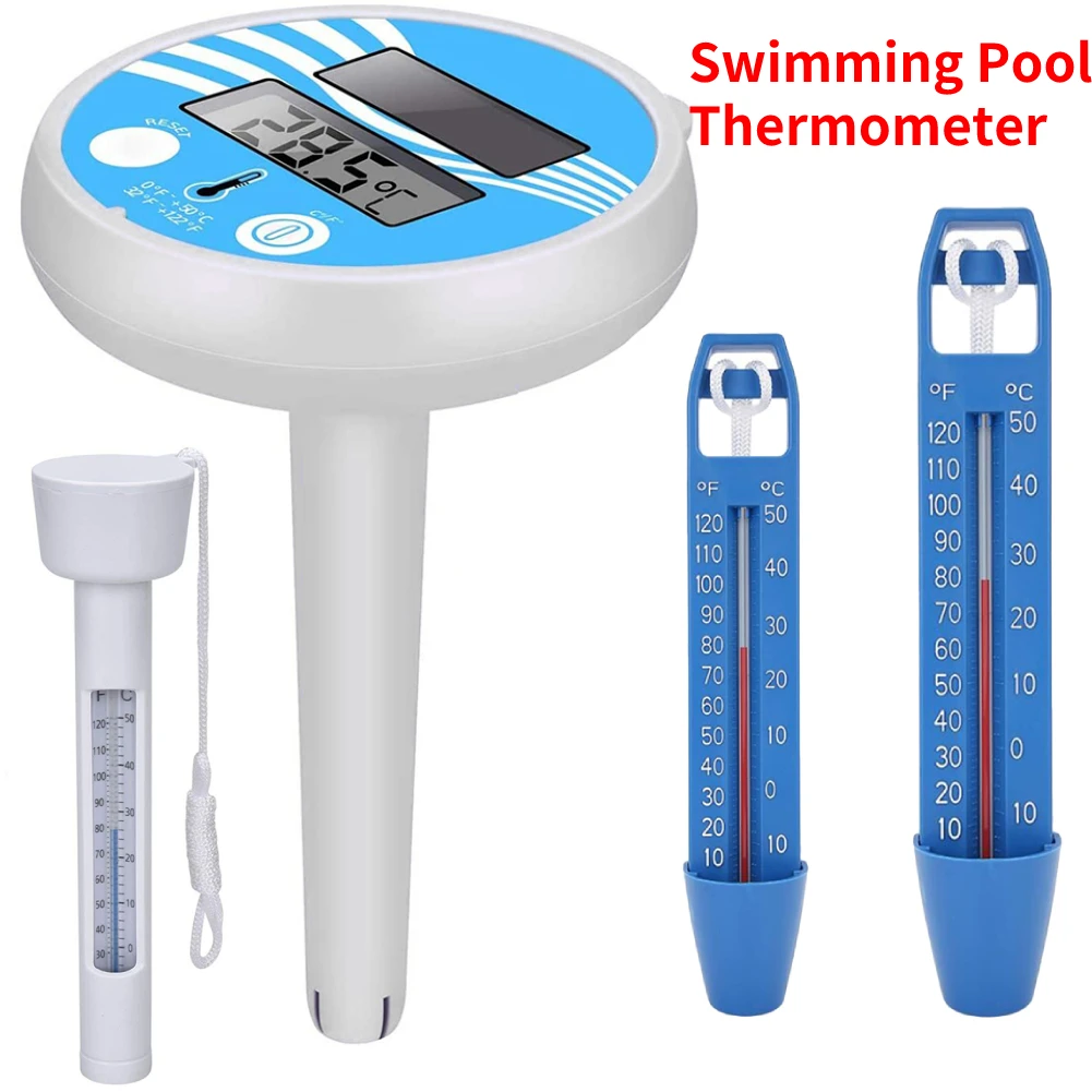 

Practical Swimming Pool Floating Thermometer Multi-functional Durable Spa Hot Tub Ponds Temperature Measuring Meter