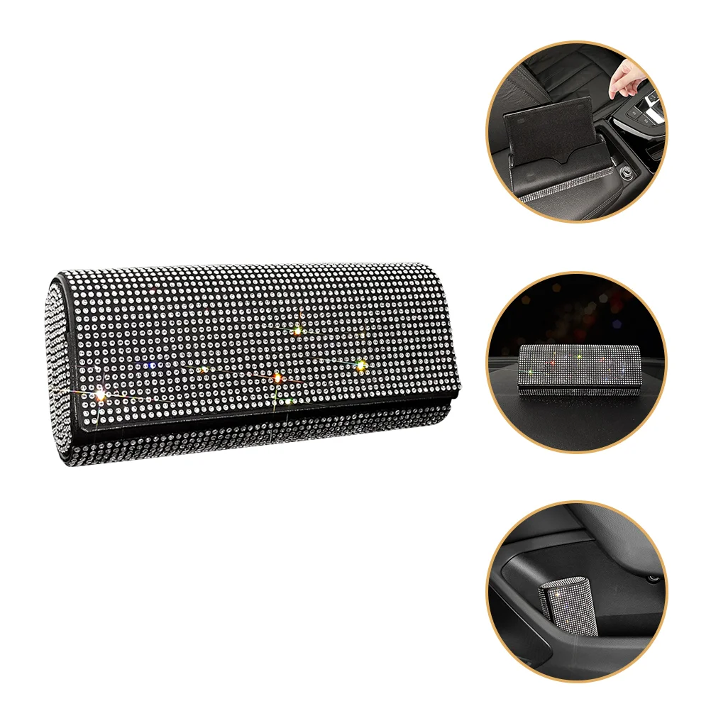 

Sun Visor Sunglasses Case Sun Visor Women Sunshades Car Portable Eyeglasses Box Women's Eyeglass Cases