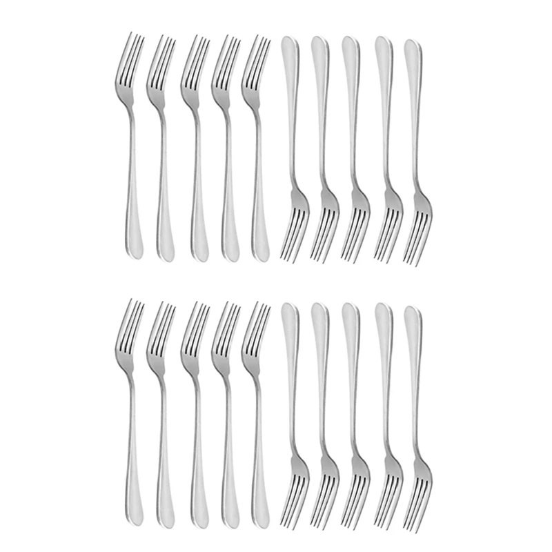 

Dinner Forks, Heavy-Duty Stainless Steel Dinner Forks Set Of 20