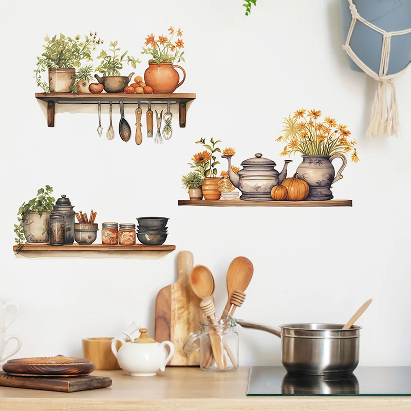 

Настенные наклейки зелёные растения ПВХ