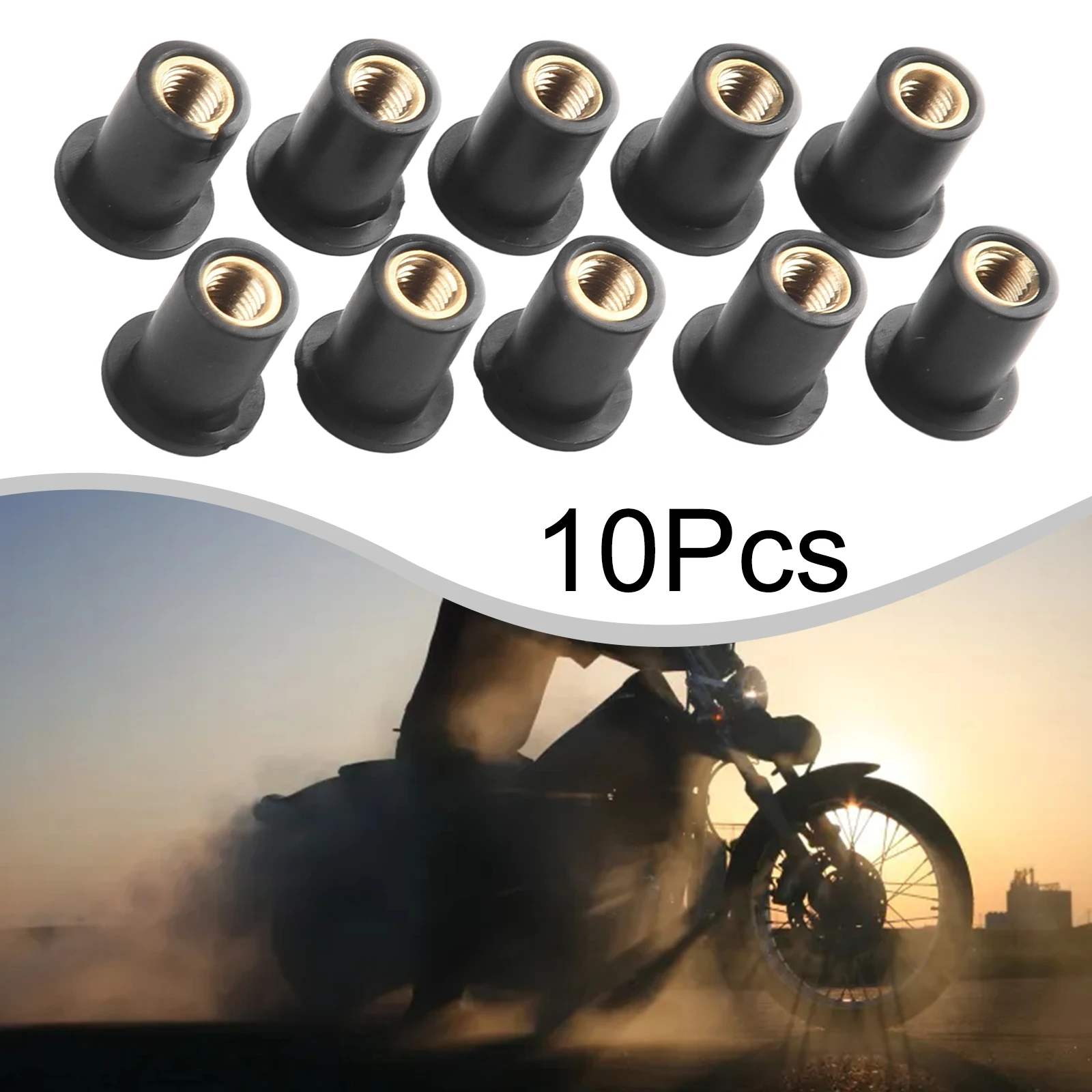 Новая гайка для лобового стекла 10 шт. 5 мм черный кузов квадроцикла большинства