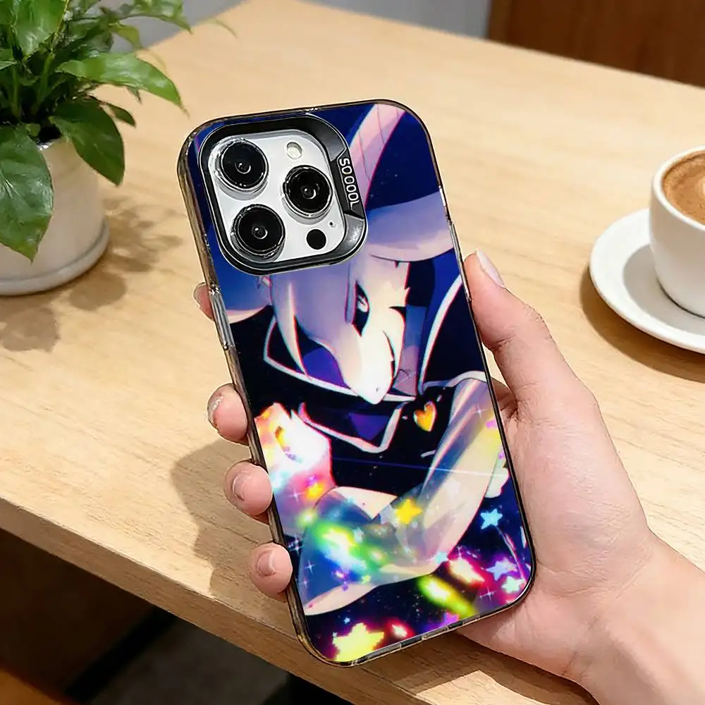 Фото Чехол для телефона U-Undertale Game A-Asriel Dreemurr для iPhone 17, 16, 15, 14, 13, 12, 11 Plus, Pro Max, XS, цветной, серебристо-черный №3