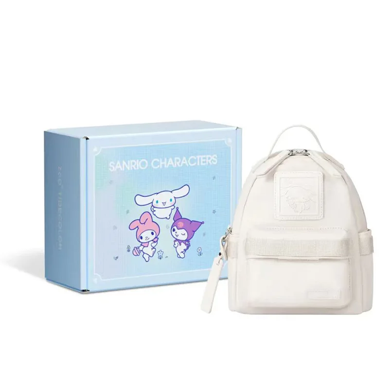 

Sanrio Kawaii Large Capacity Nylon Kuromi cute Cinnamoroll Backpack Action Figure with Pendant Everyday Everything Commuting