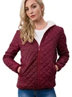 Vangull винно-Красные Теплые хлопковые парки, женская зимняя куртка с длинным рукавом и капюшоном, женская короткая приталенная бархатная повседневная женская верхняя одежда