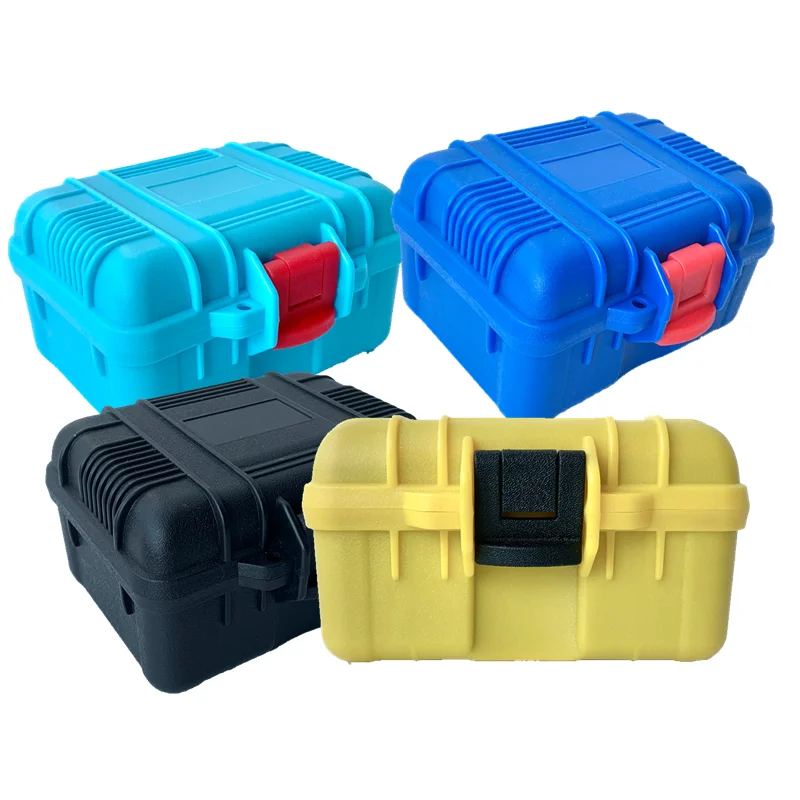 Small Plastic Tool Box Waterproof Sealed Equipment Shockproof Instrument Collectible Storage Safety Hard Case Outdoor Portable