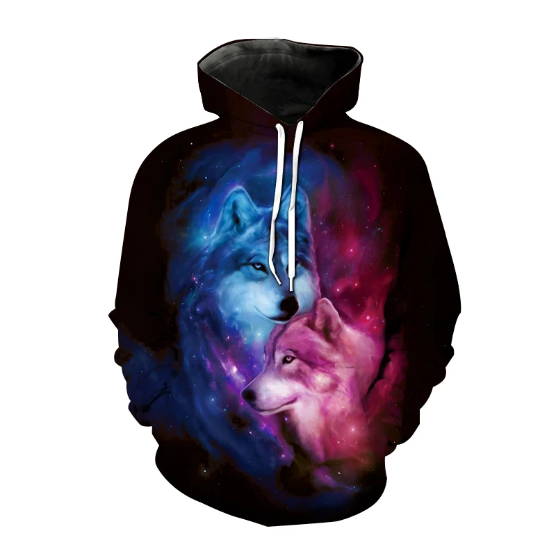 

New Arrival Hoodies Animal Wolf 3D Print Hooded Sweatshirt Autumn Winter Man Woman Fashion Hoodie Pullover Hip Hop Coat Clothing