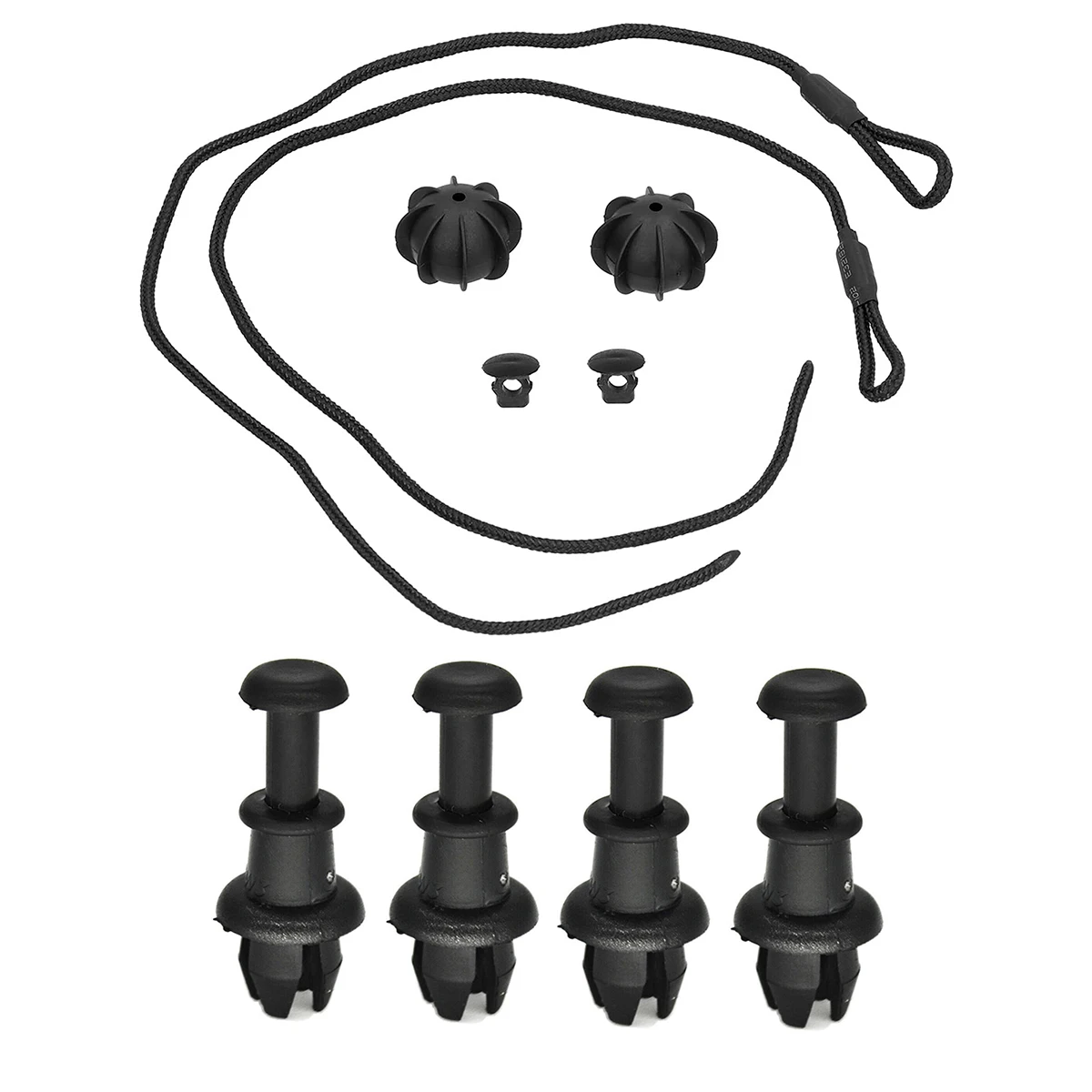 4 шт. багажник, полка для посылки, фиксирующий ремень, зажимы для веревки, 1 м 6867574 A для Audi A3 S3 VW GOLF MK5 6 Tiguan MK1 Polo Автозажим-застежка