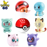 anime pokemon face change doll poke ball toys mew eevee action figures blink doll classic kids toy christmas collectible gifts