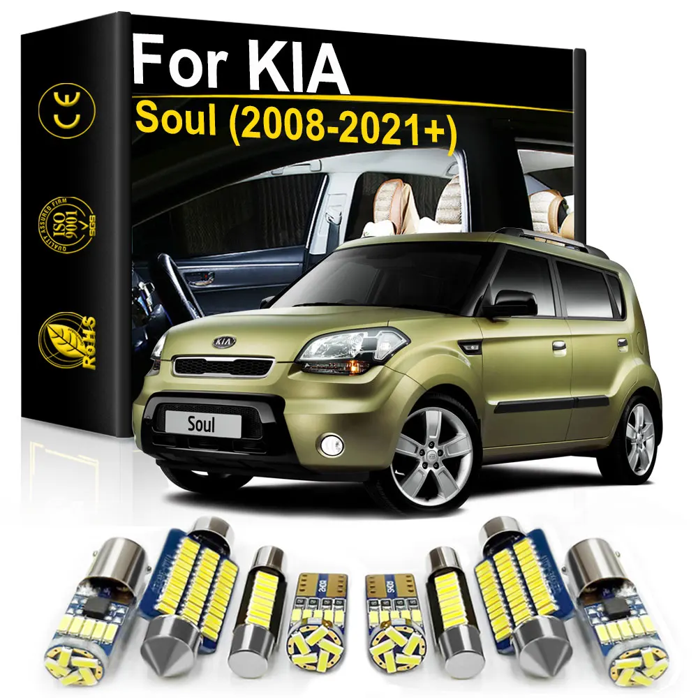 For KIA Soul 2008 2009 2010 2012 2013 Soul EV 2014 2015 2016 2017 2018 2019 2020 2021 Interior LED Light Canbus Car Accessories