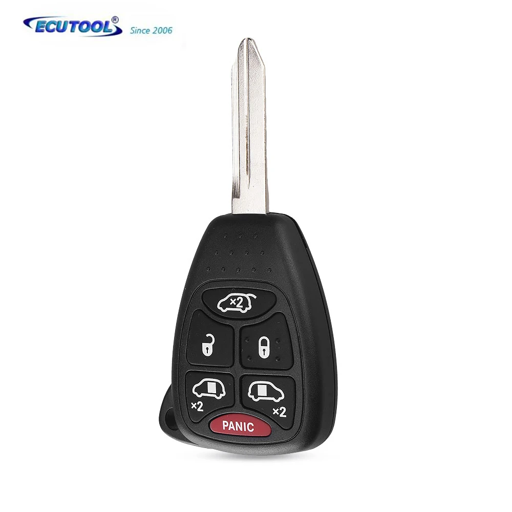 

5+1 6 Buttons Remote Car Key Shell For Dodge Challenger Jeep Chrysler 300 Town Country Grand Caravan Sebring Fob Key Case