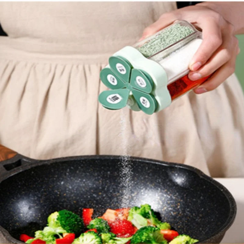 

Seasoning Jar Bottle Household Pepper Sprayer Salt Sugar Monosodium Glutamate Jar Outdoor Barbecue Seasoning Condiment Dispenser