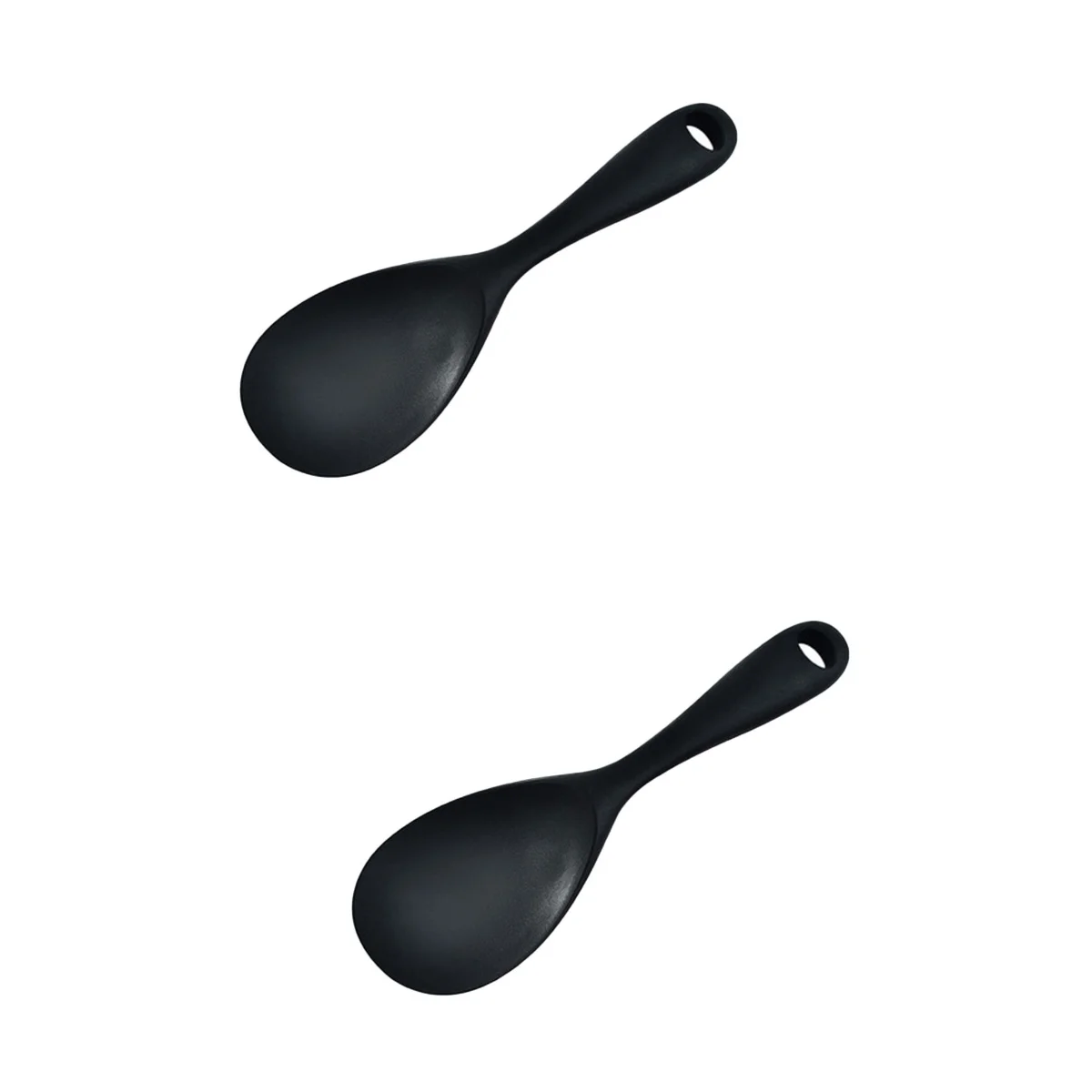 

Spoon Rice Kitchen Spoons Large Serving Soup Silicone Stick Nonutensil Cooker Ladle Nonstick Paddle Sauce Silica Domestic Scoop