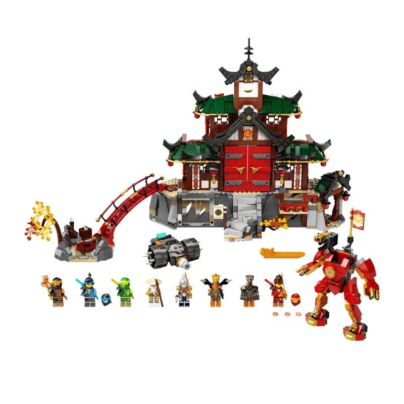[100% оригинал] LEGO®NINJAGO®71767 игровой набор храмов ниндзя доджо (1394 шт.) |