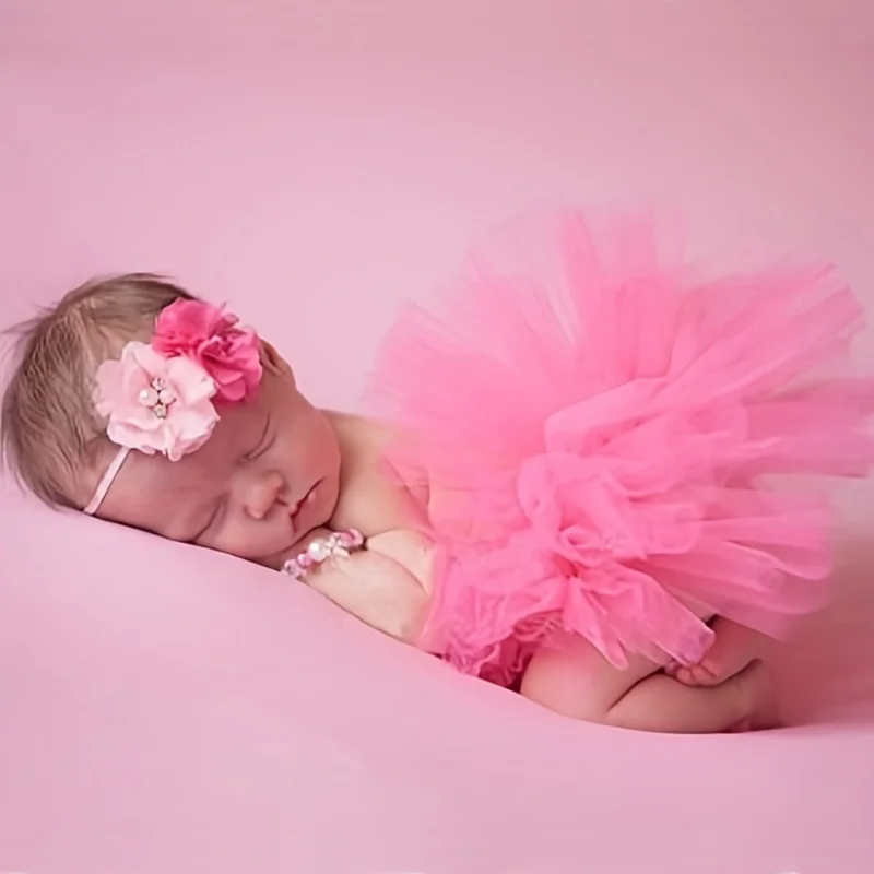 

14 Styles Tutu Skirt Newborn Photography Props Baby Girl Birthday Outfit Toddler Girl Clothes Tulle Puffy Skirt Headband