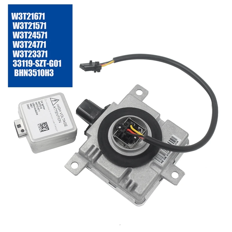 1Set W3T21571/W3T216/W3T21671 Xenon HID Headlight Ballast With Wire&ampHigh Pressure Head For Honda Civic Mazda 3 Outlander