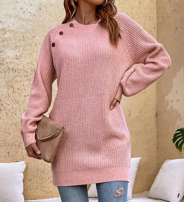 

Autumn and Winter Lantern Sleeves Head Long Sweater 2023 New Hot Selling Fashion Women's Wear