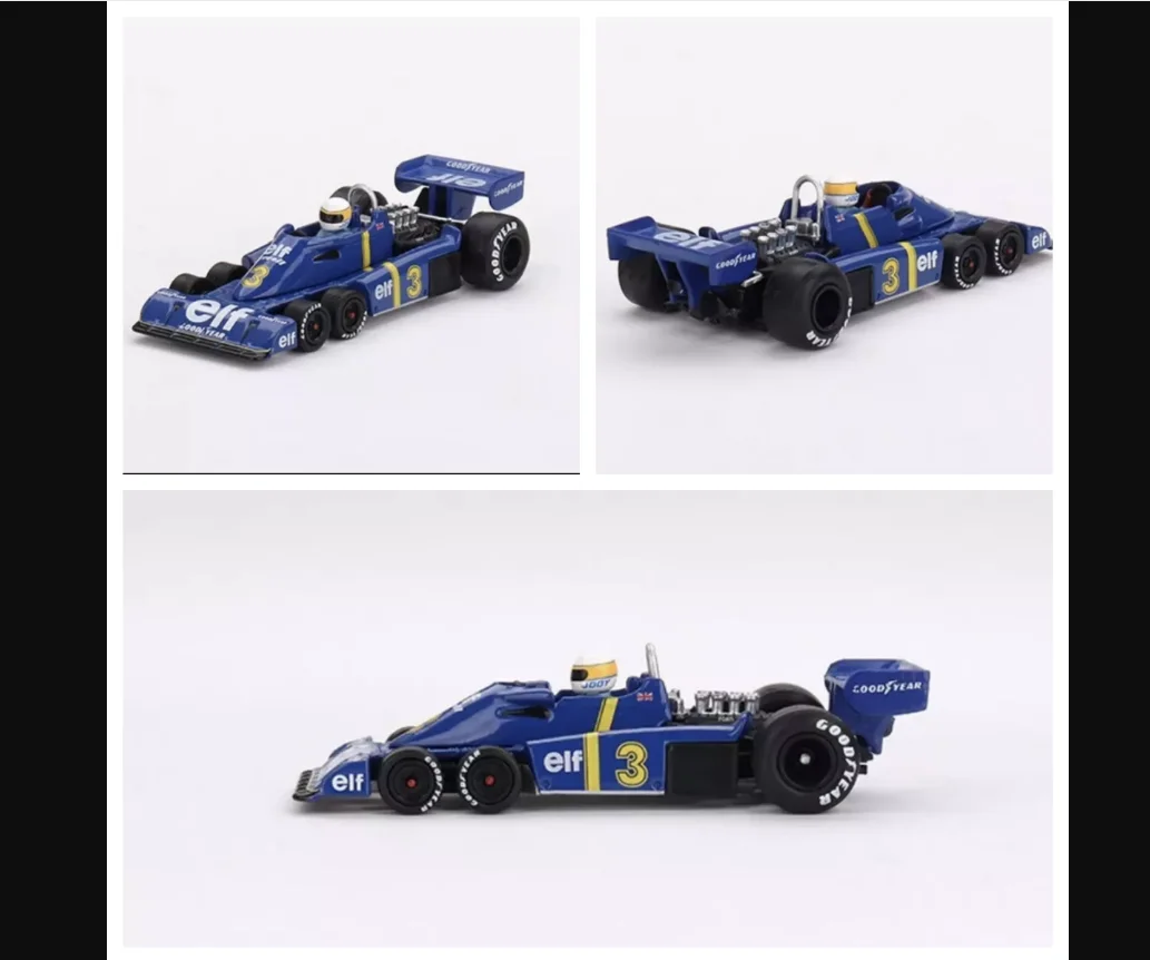 1:64 JODY SCHECKTER # 3 1976 SWEDISH GP WINNER TYRRELL P34 MINI GT 583 литая под давлением модель автомобиля