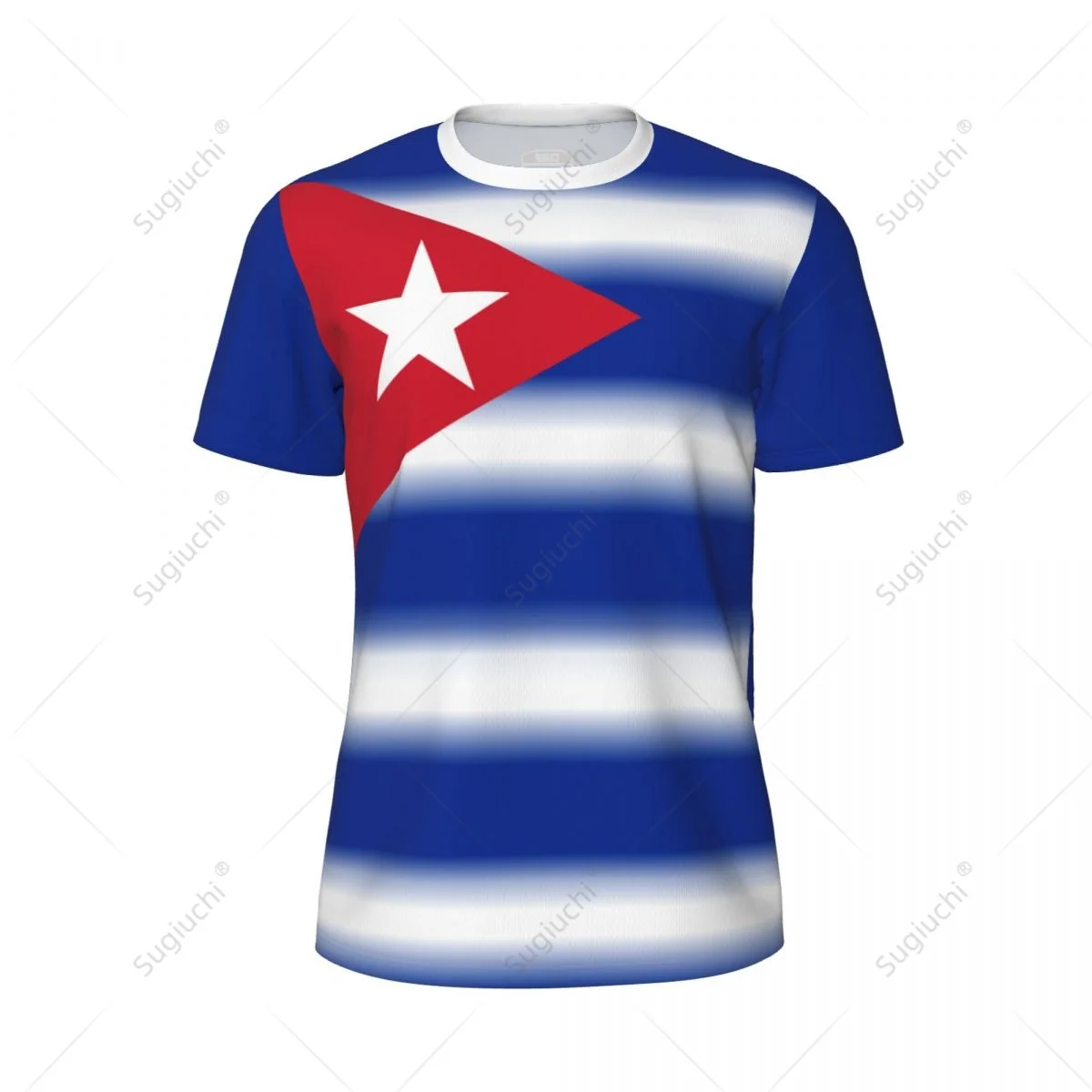 Спортивная сетчатая футболка с флагом Кубы для бега велосипеда футбола тенниса