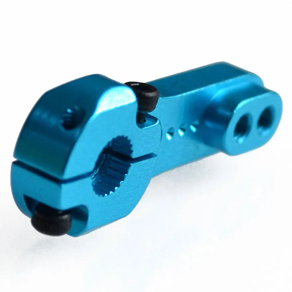 25T Replacement Parts RC Model Motor Durable Professional Lightweight Aluminium Easy Install Red Blue Servo Horn Rocker Arm