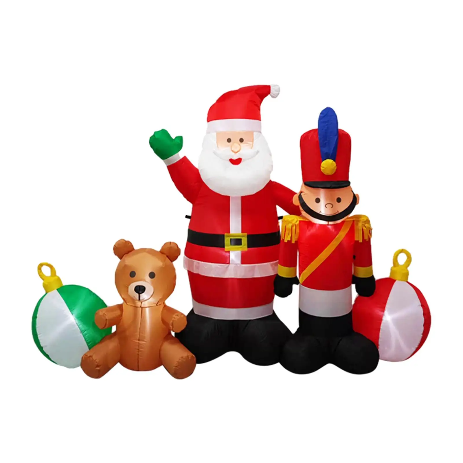 

Рождественский надувной Санта-Клаус со встроенными фонарями, новинка, Рождественское украшение для двора, крыльца, лужайки, новогодний праздничный Декор