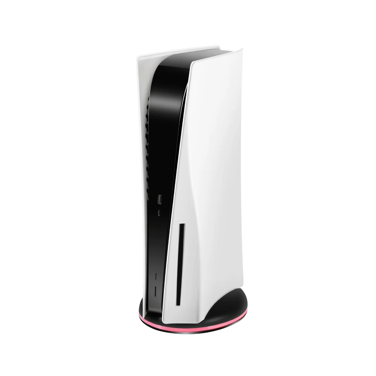

Brand New Vertical Base for PS5 Console 7 Colors Game Accessories with 3 USB Ports Console Stand RGB Holder(White)