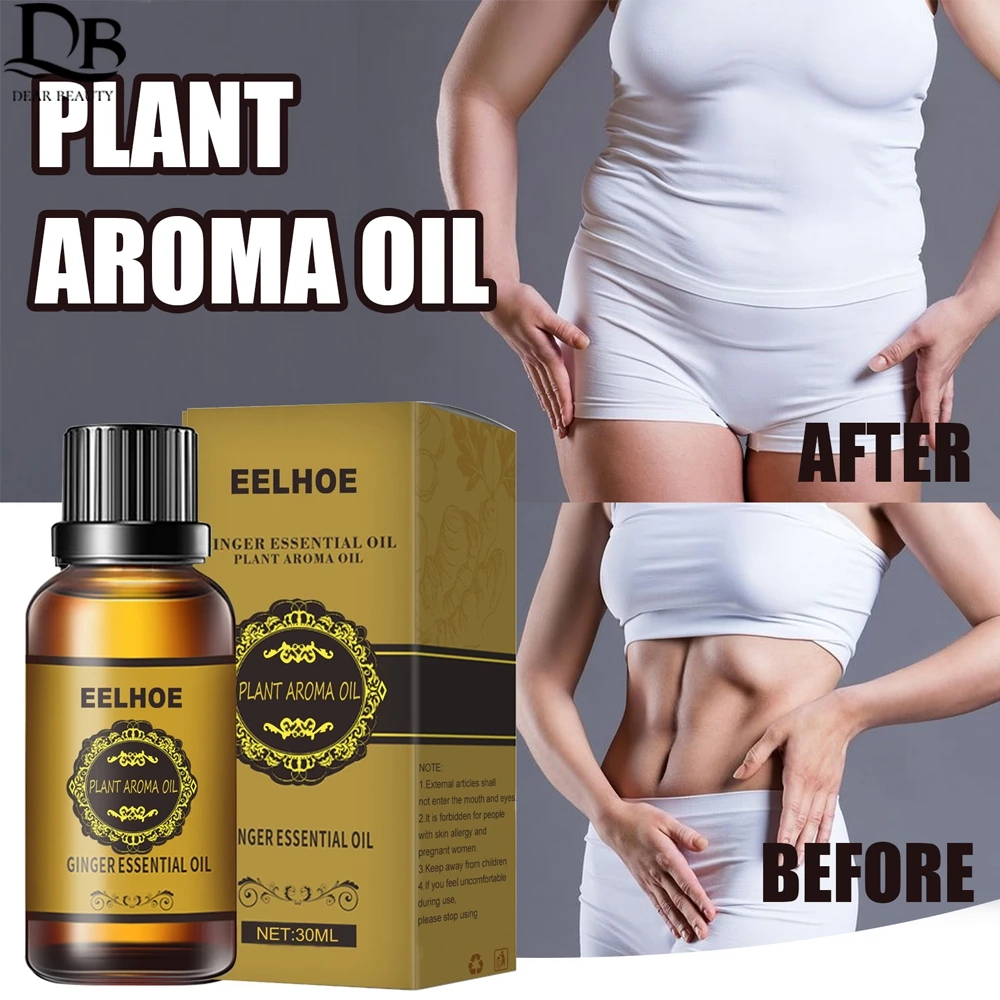 

Natural Ginger Oil Lymphatic Drainage Therapy Anti Aging Plant Essential Oil Promote Metabolism Full Body Slim Massage Oils