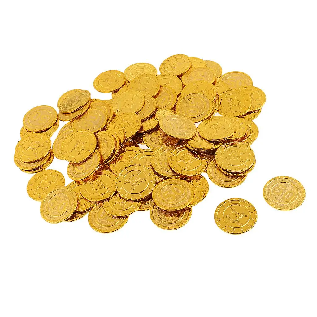 

50 pcs. Pirate treasure treasure coins for children's birthday pirate