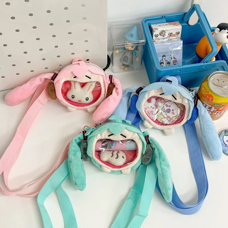 Японское аниме Хацунэ Мику кошелек для монет креативный большой рот мини Itabag