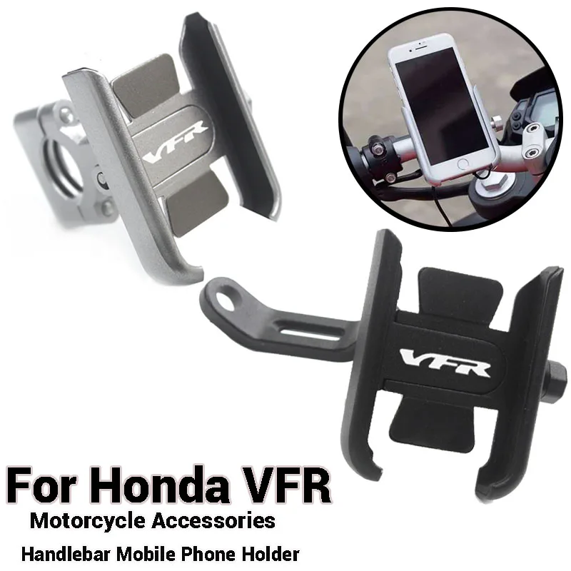 

For Honda Vfr750 Vfr800 Vfr1200 Vfr1200F VFR 750 800 1200 F CNC Moto Bike Handlebar Mobile Phone Holder GPS Stand Accessories