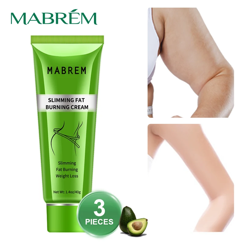 

Комплект из 3 предметов, горячая Распродажа MABREM авокадо крем для похудения Похудение поощрения сжигающий жир массажный повредит нежную кож...