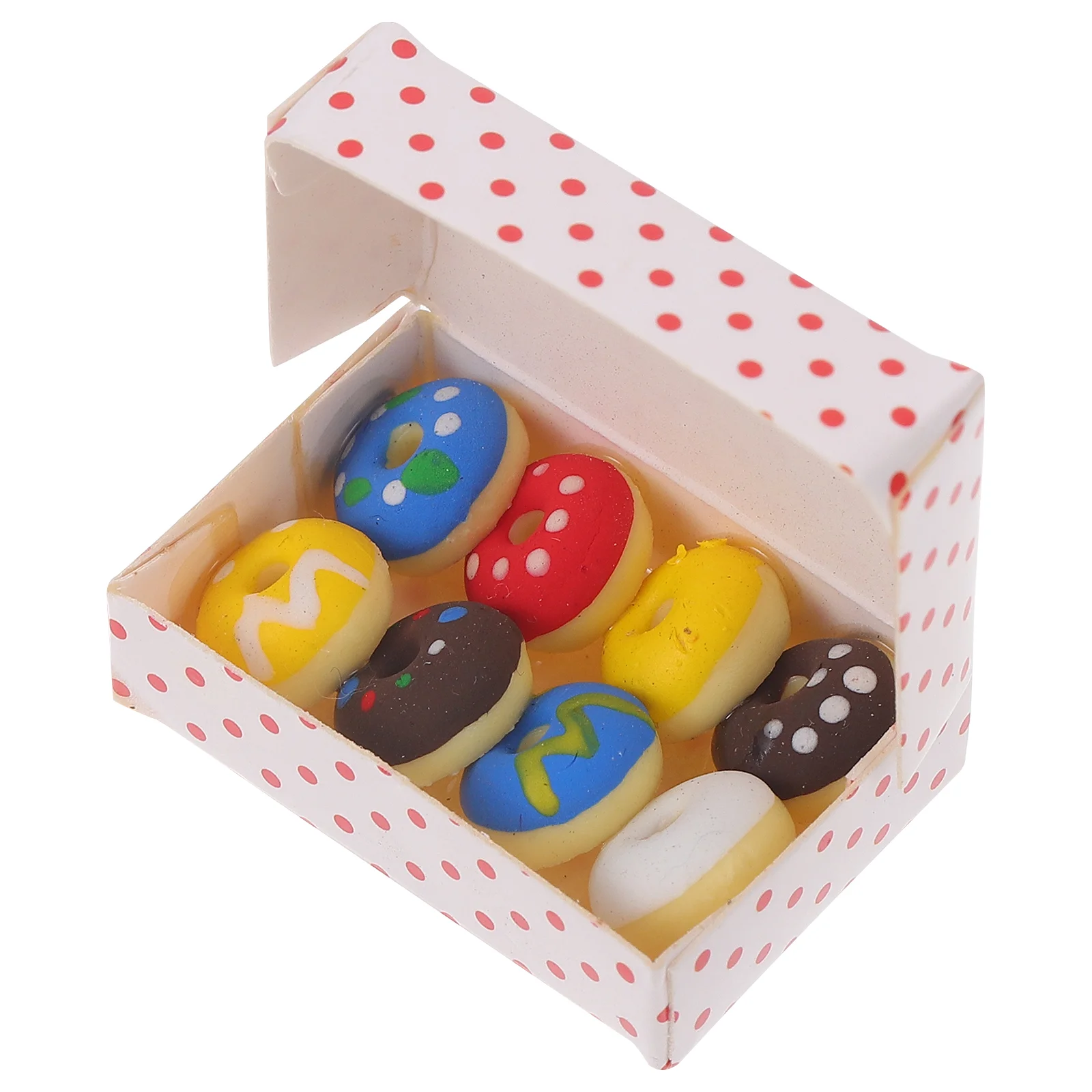 

1 Box Mini Doughnuts Adornment Food Play Model Creative DIY Decoration