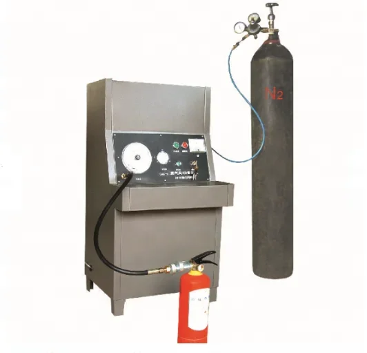 Автоматическая машина для наполнения азотом огнетушителя DCP/воды/пенопласта