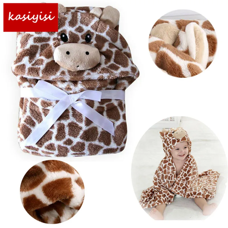 

High Quality Plush Baby Newborn Swaddle Wrap Super Soft Nap Receiving Blanket Animal Manta Bebe Cobertor