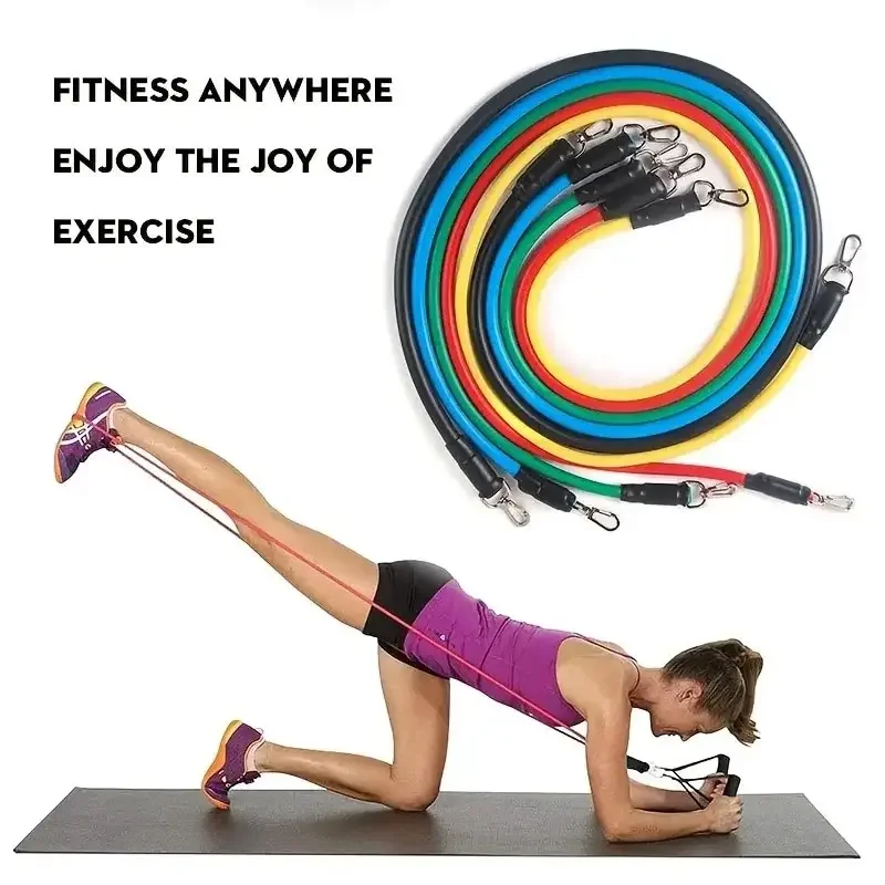Набор Из 11 Эспандеров С Фитнес-трекером Тянущая Веревка Эластичный