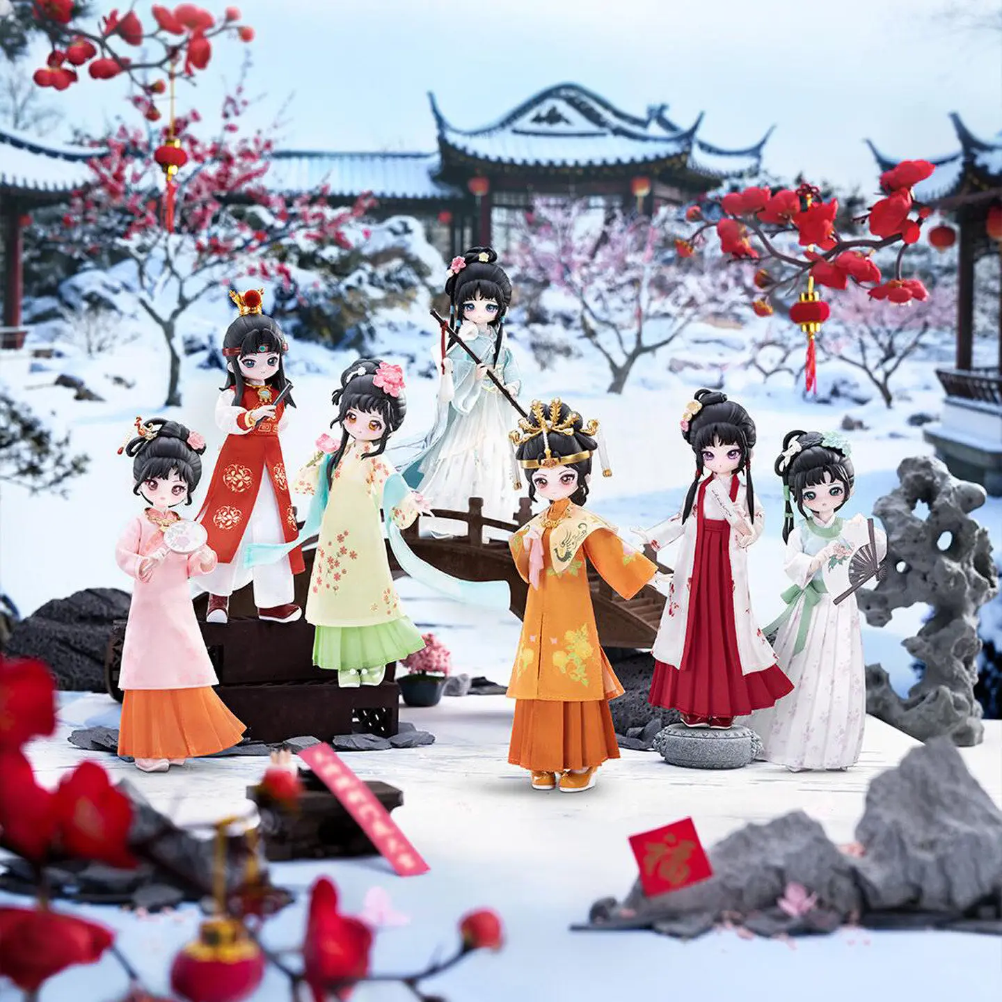 Фото Коллекционная шарнирная фигурка BJD Come4free Dream Of The Red Chamber Линь Дайюй в стиле аниме, китайская кукла для фанатов аниме, в закрытой упаковке №1