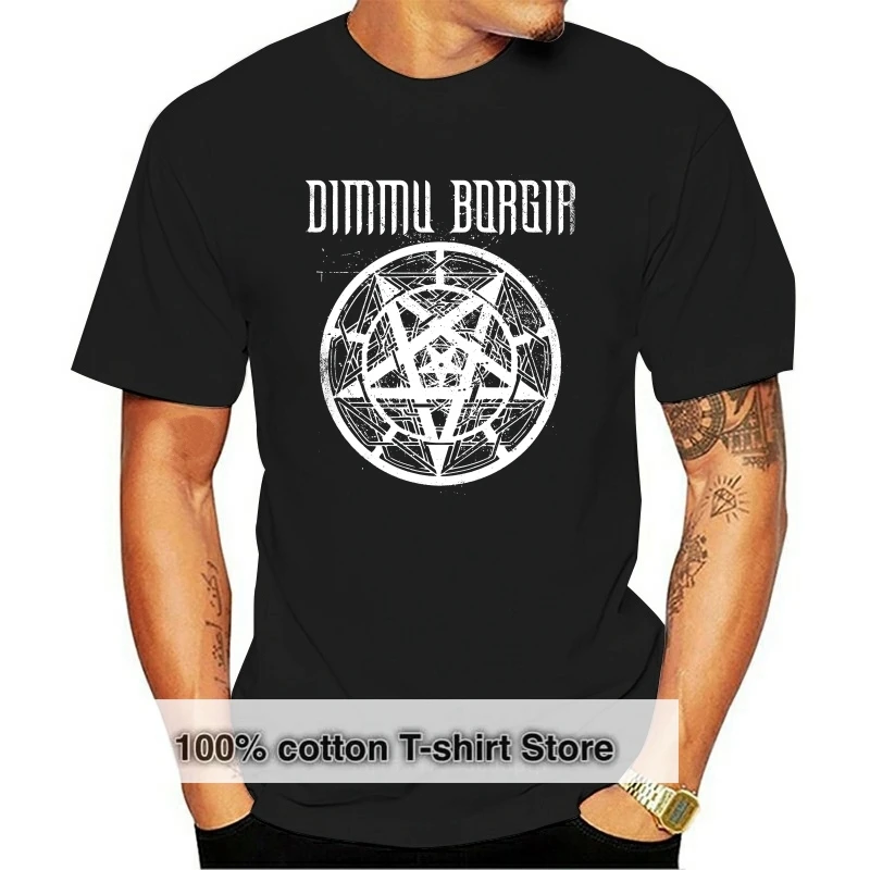 

Men T shirt Pentagram Logo Dimmu Borgir funny t-shirt novelty tshirt women