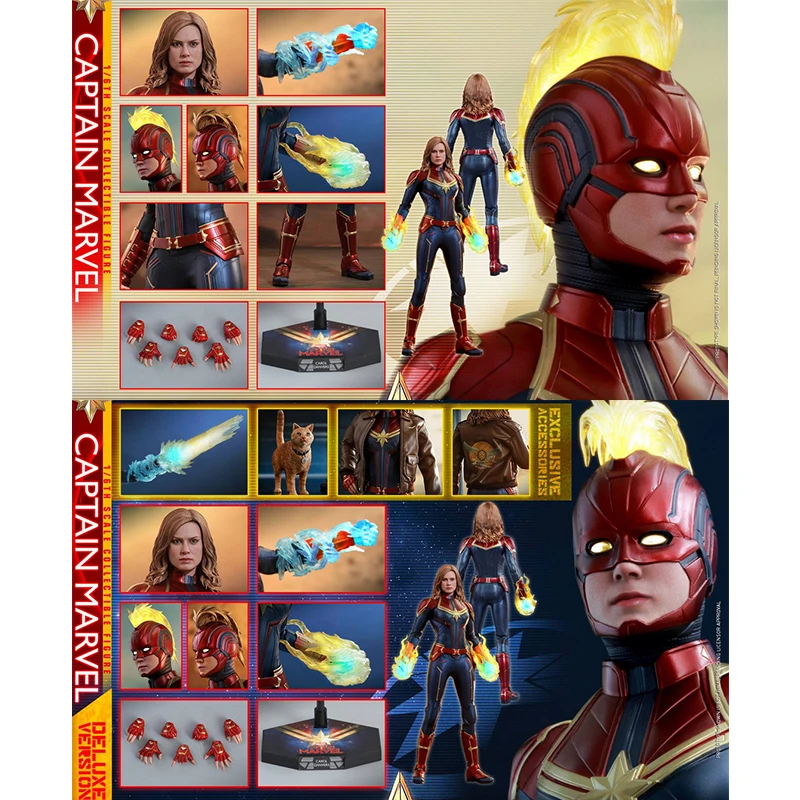 

Original Hottoys 1/6 Avengers: Infinity War Ht Mms522 Mms521 Marvel Captain Marvel Avg 3 Anime Action Figures Model Toys